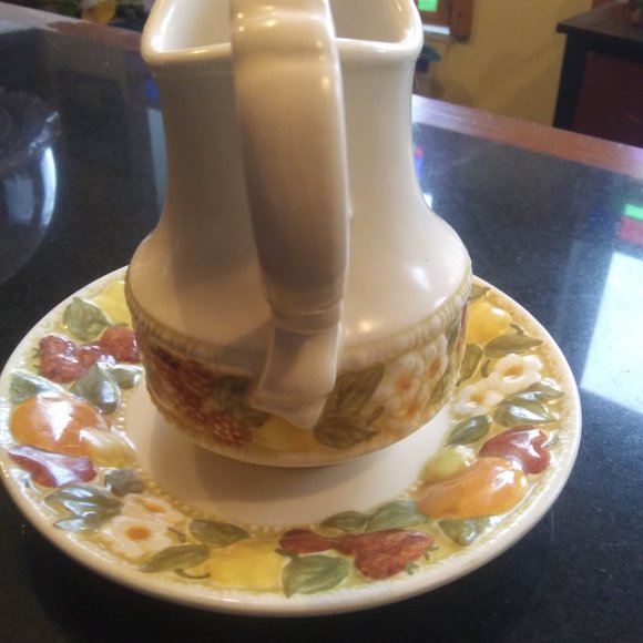 Vernon Ware by Metlox Della Robia Pitcher Creamer California - Picture 5 of 14